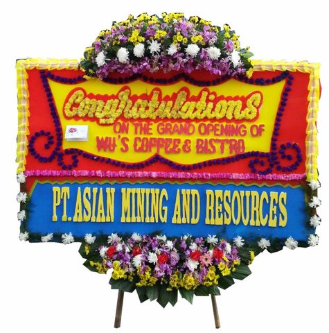 Bunga papan wedding bp 3 display